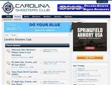 Tablet Screenshot of carolinashootersclub.com